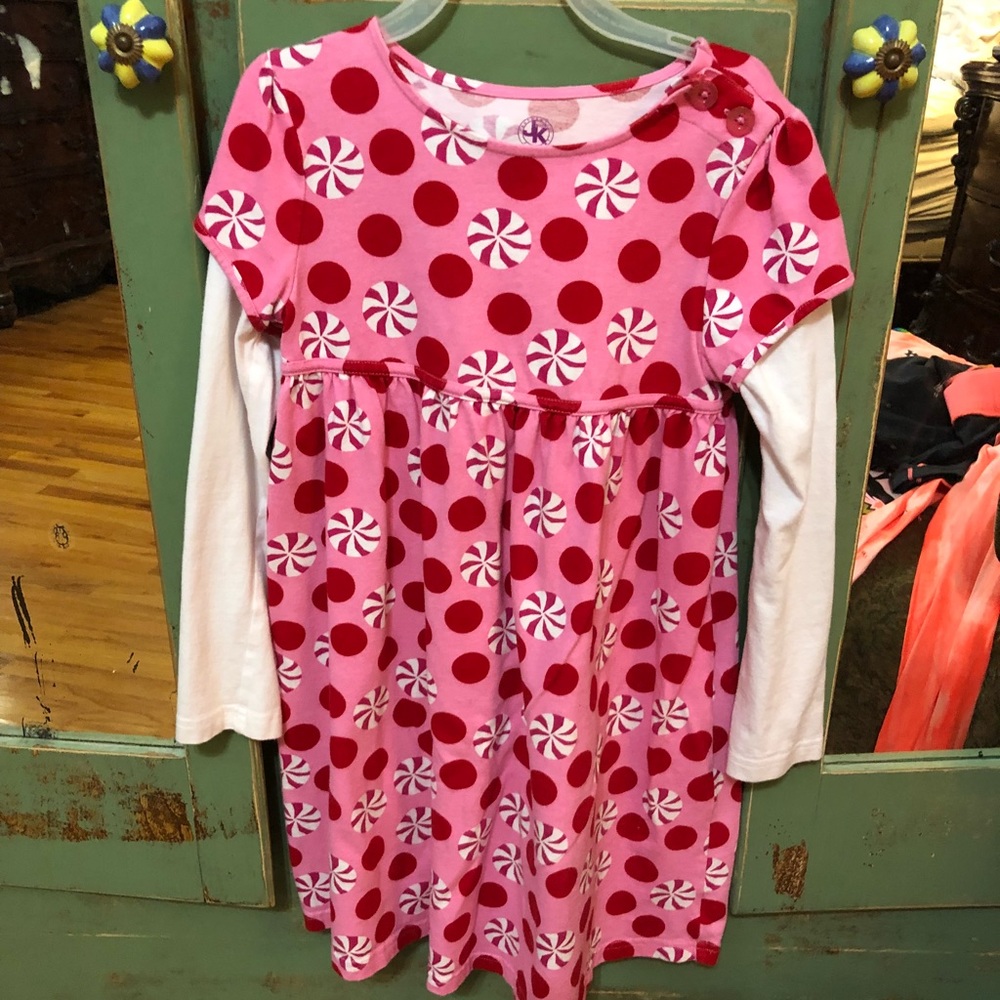 J. Khaki Belk peppermint Christmas dress 6x